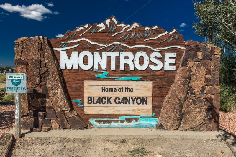 City of Montrose, Colorado sign